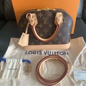 NIB Louis Vuitton LV Alma BB Purchase in Roma with a copy of Original Receipt
